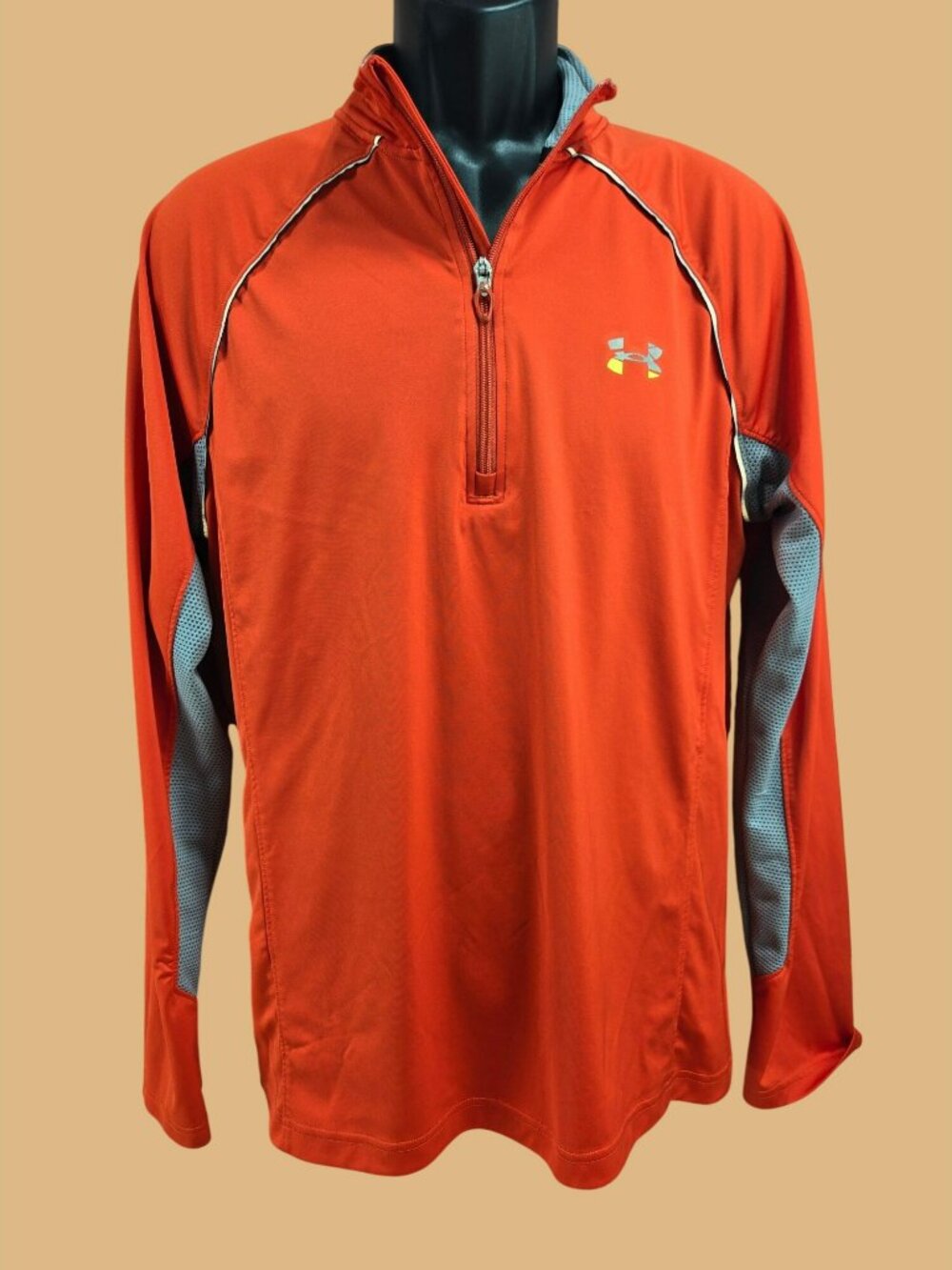 Under Armour Quarter-Zip Mens Running Shirt Large